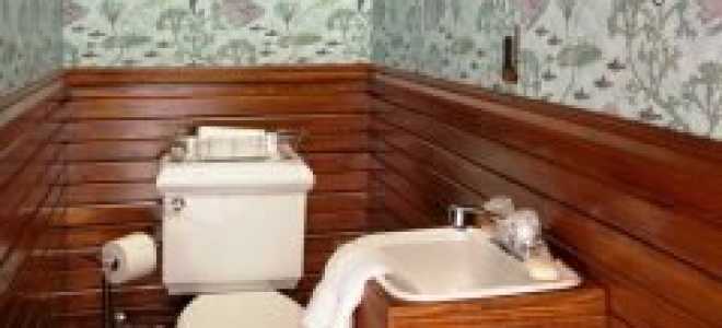 Дизайн туалета поклейка обоями