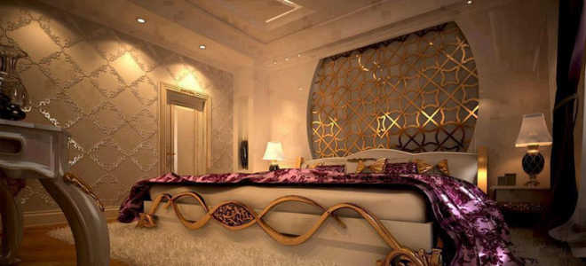 Идеи поклейки обоев двумя видами спальня